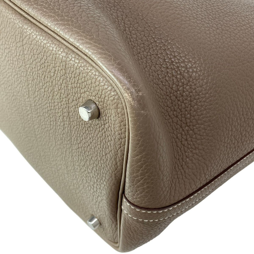 Hermes Handbag Picotin MM Etoupe Silver — view 8