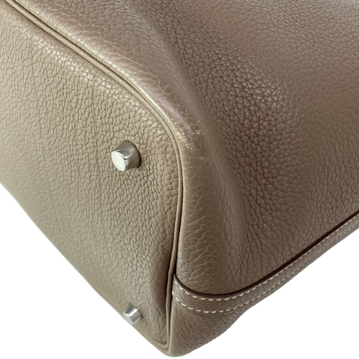 Hermes Handbag Picotin MM Etoupe Silver — view 8