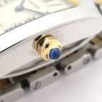Cartier Watch Tank Francaise SM SS 18k Yellow Gold Ivory — view 9