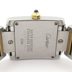 Cartier Watch Tank Francaise SM SS 18k Yellow Gold Ivory — view 3