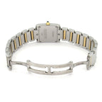 Cartier Watch Tank Francaise SM SS 18k Yellow Gold Ivory — view 7
