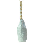Chanel Handbag 22 Small Light Blue Gold — view 4
