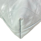 Chanel Handbag 22 Small Light Blue Gold — view 9