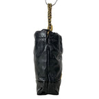 Chanel Handbag 22 Mini Black Chain Handle Vintage Gold Metal — view 2