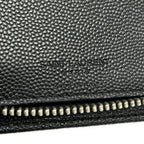 Saint Laurent Paris Wallet Nero Zip Around Leather — view 6
