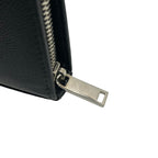Saint Laurent Paris Wallet Nero Zip Around Leather — view 8