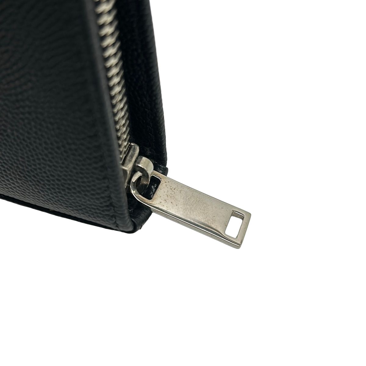 Saint Laurent Paris Wallet Nero Zip Around Leather — view 8
