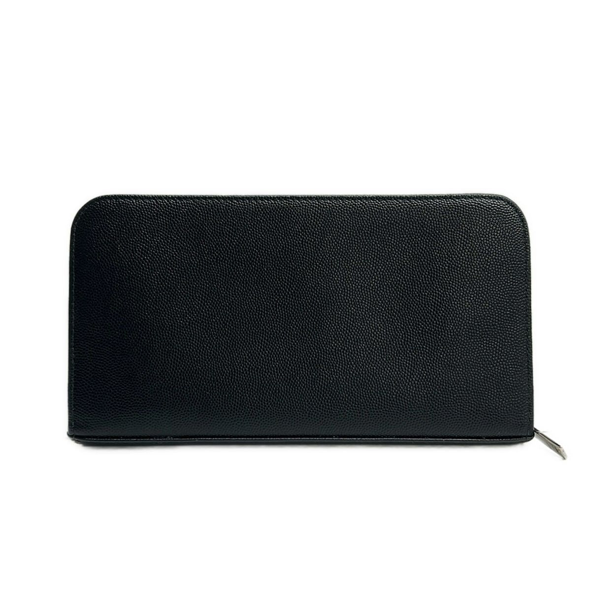 Saint Laurent Paris Wallet Nero Zip Around Leather — view 2
