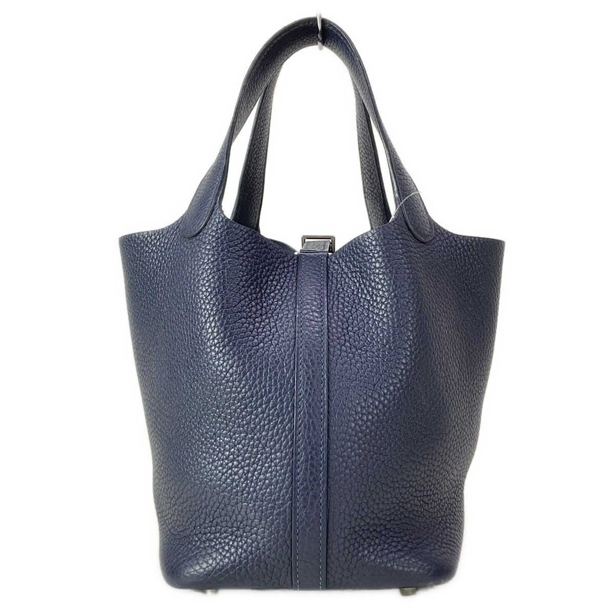 Hermes Handbag Picotin Lock PM Blue Silver — view 4
