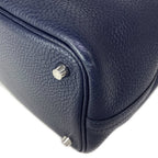 Hermes Handbag Picotin Lock PM Blue Silver — view 6