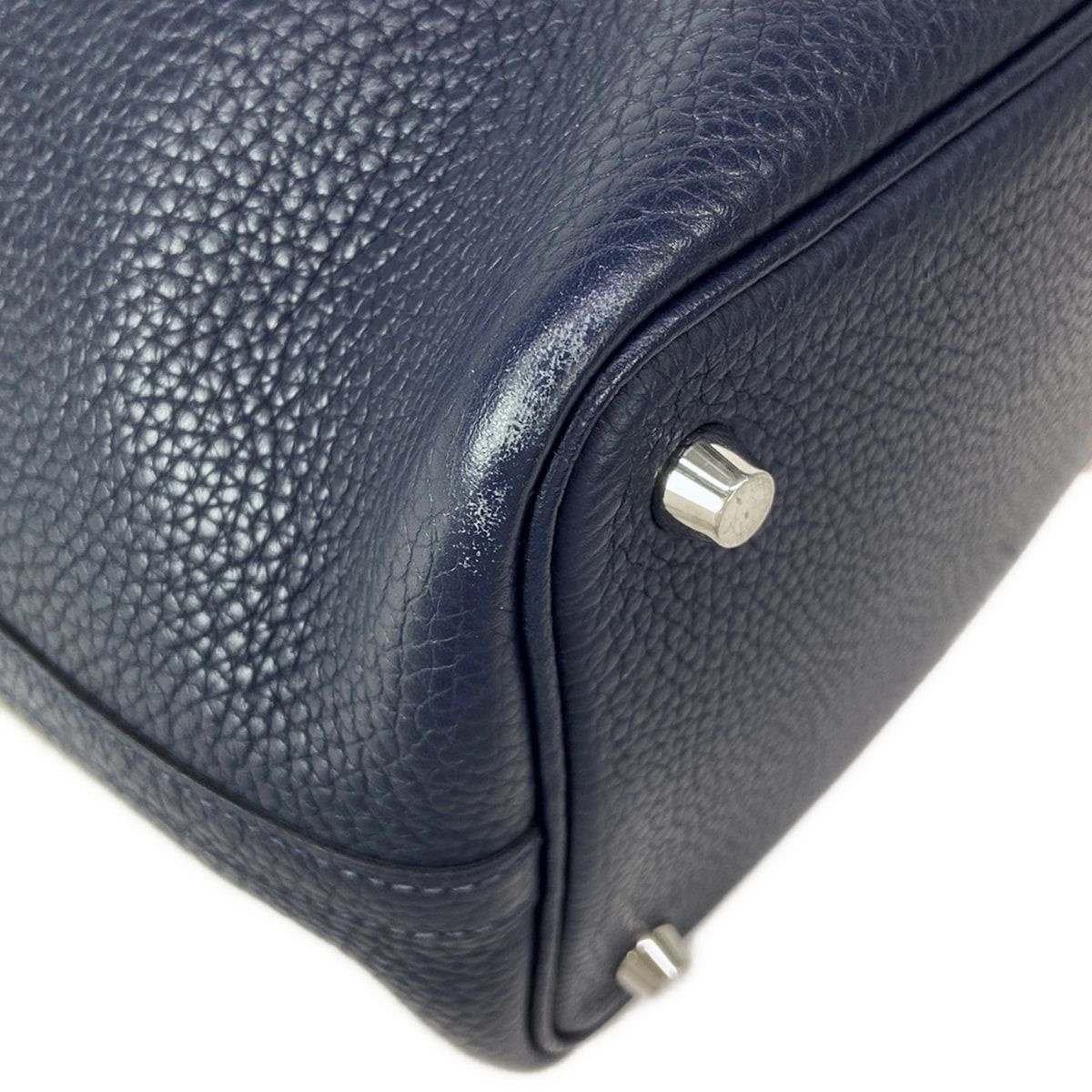 Hermes Handbag Picotin Lock PM Blue Silver — view 7