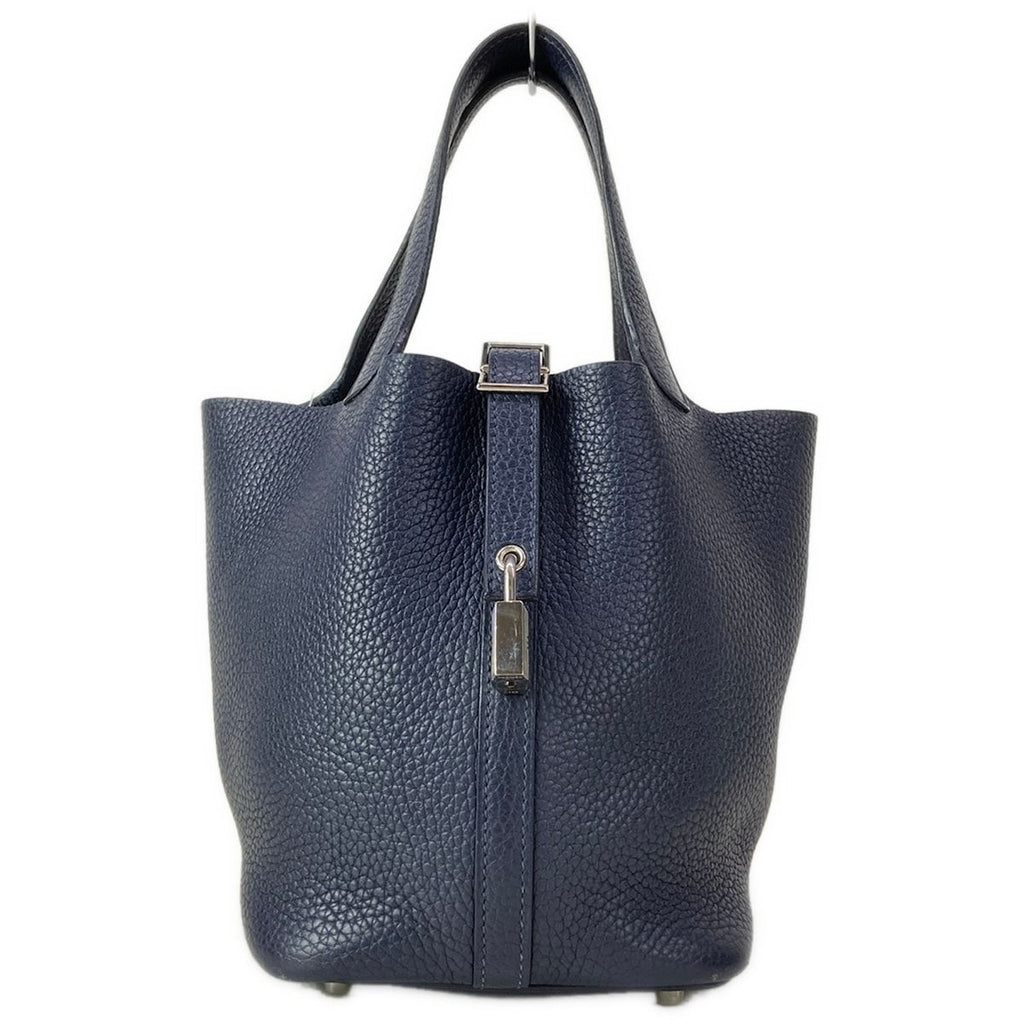 Hermes Handbag Picotin Lock PM Blue Silver — view 2