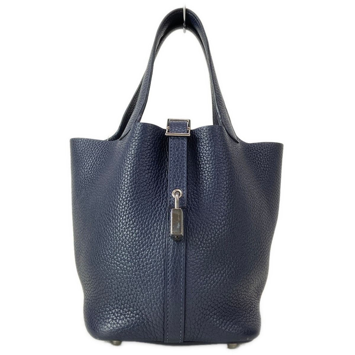 Hermes Handbag Picotin Lock PM Blue Silver — view 2