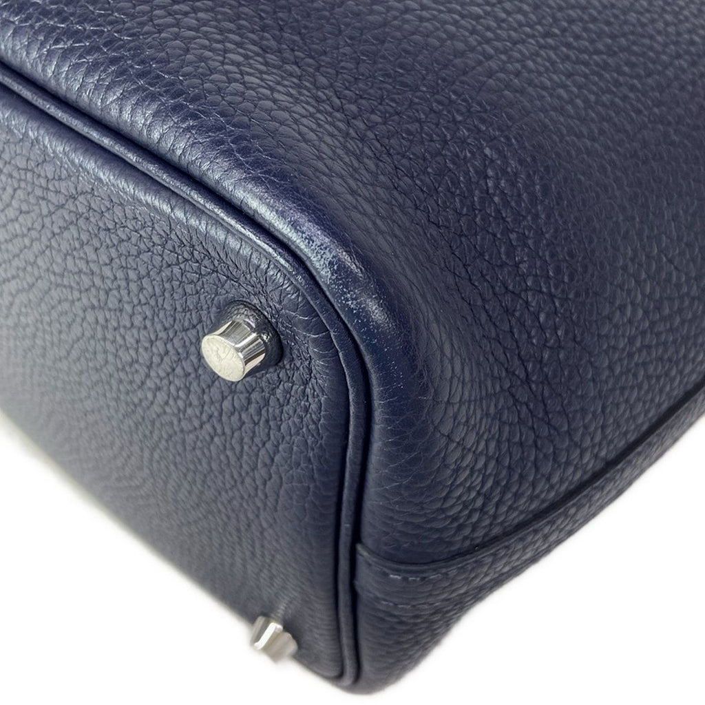 Hermes Handbag Picotin Lock PM Blue Silver — view 8