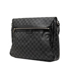 Louis Vuitton Damier Graphite Daniel MM Crossbody Shoulder Bag Black Leather — view 2