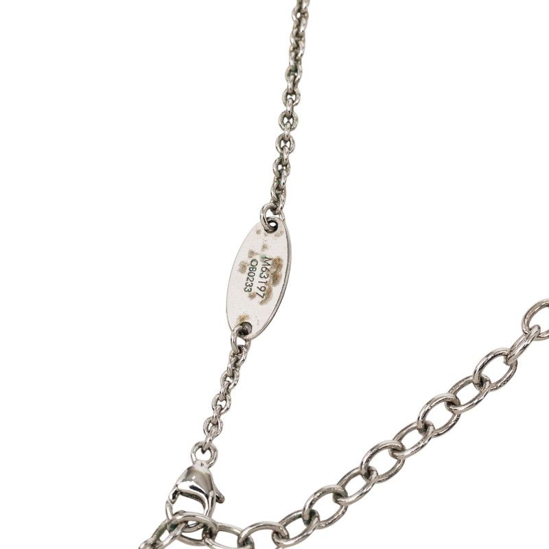 Louis Vuitton Essential Necklace Silver Metal — view 5
