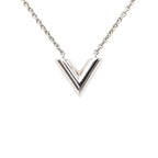 Louis Vuitton Essential Necklace Silver Metal