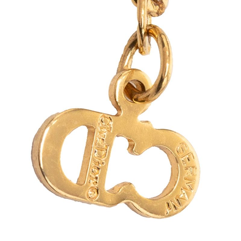 Dior CD Logo Necklace Gold Plated Visual — view 5