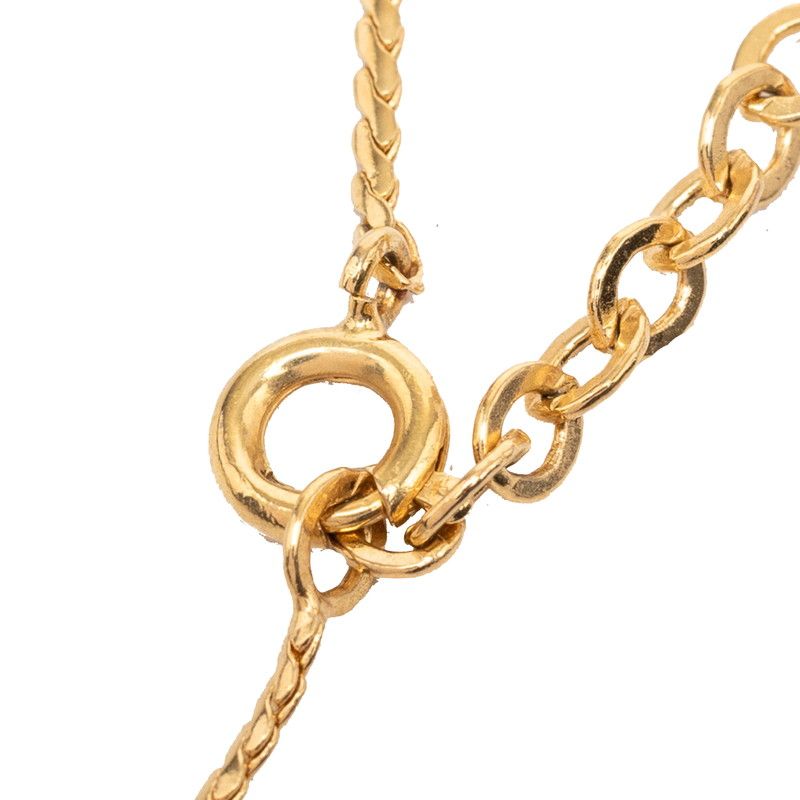 Dior CD Logo Necklace Gold Plated Visual — view 4
