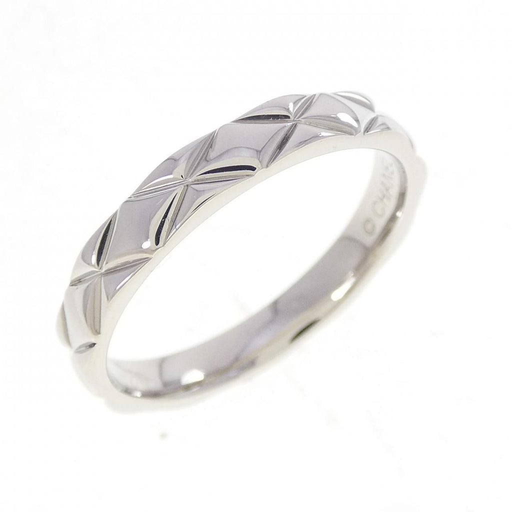 Chanel Quilted Ring Silver