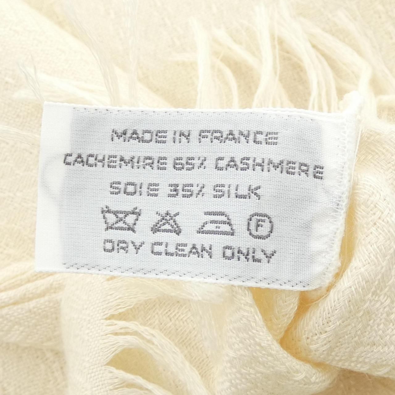 Hermes Stole Scarf Beige — view 3
