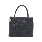 Chanel Vintage Bag Handbag Black