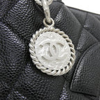 Chanel Vintage Bag Handbag Black — view 5