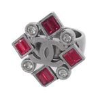 Chanel Vintage Ring Silver
