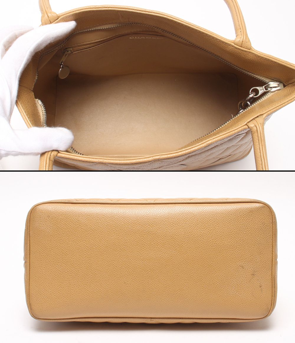 Chanel Tote Silver Caviar Leather Reissue Medallion Quilted — view 3