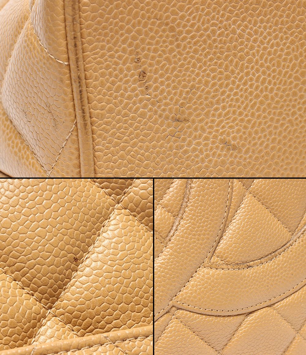 Chanel Tote Silver Caviar Leather Reissue Medallion Quilted — view 7