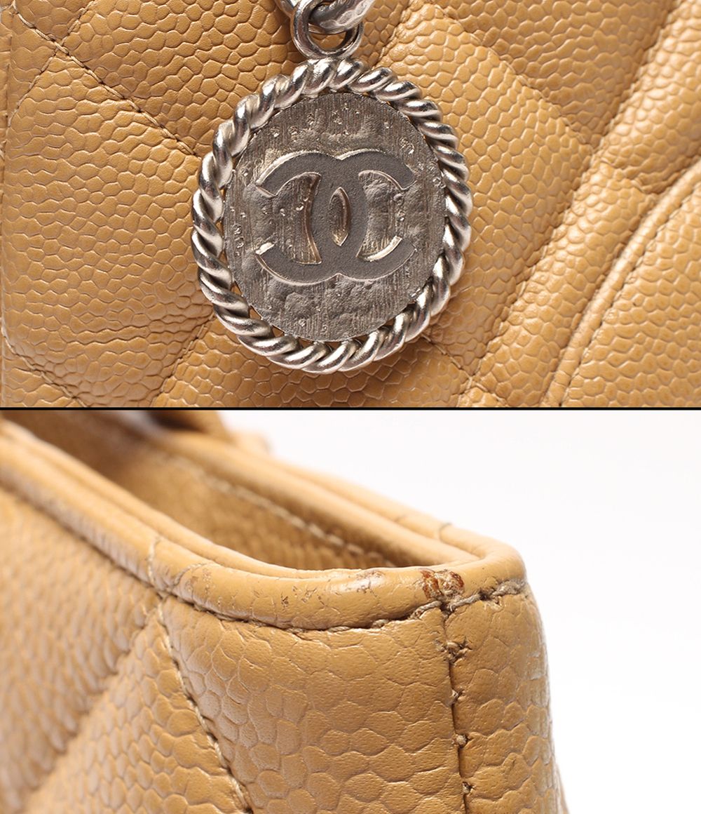 Chanel Tote Silver Caviar Leather Reissue Medallion Quilted — view 8