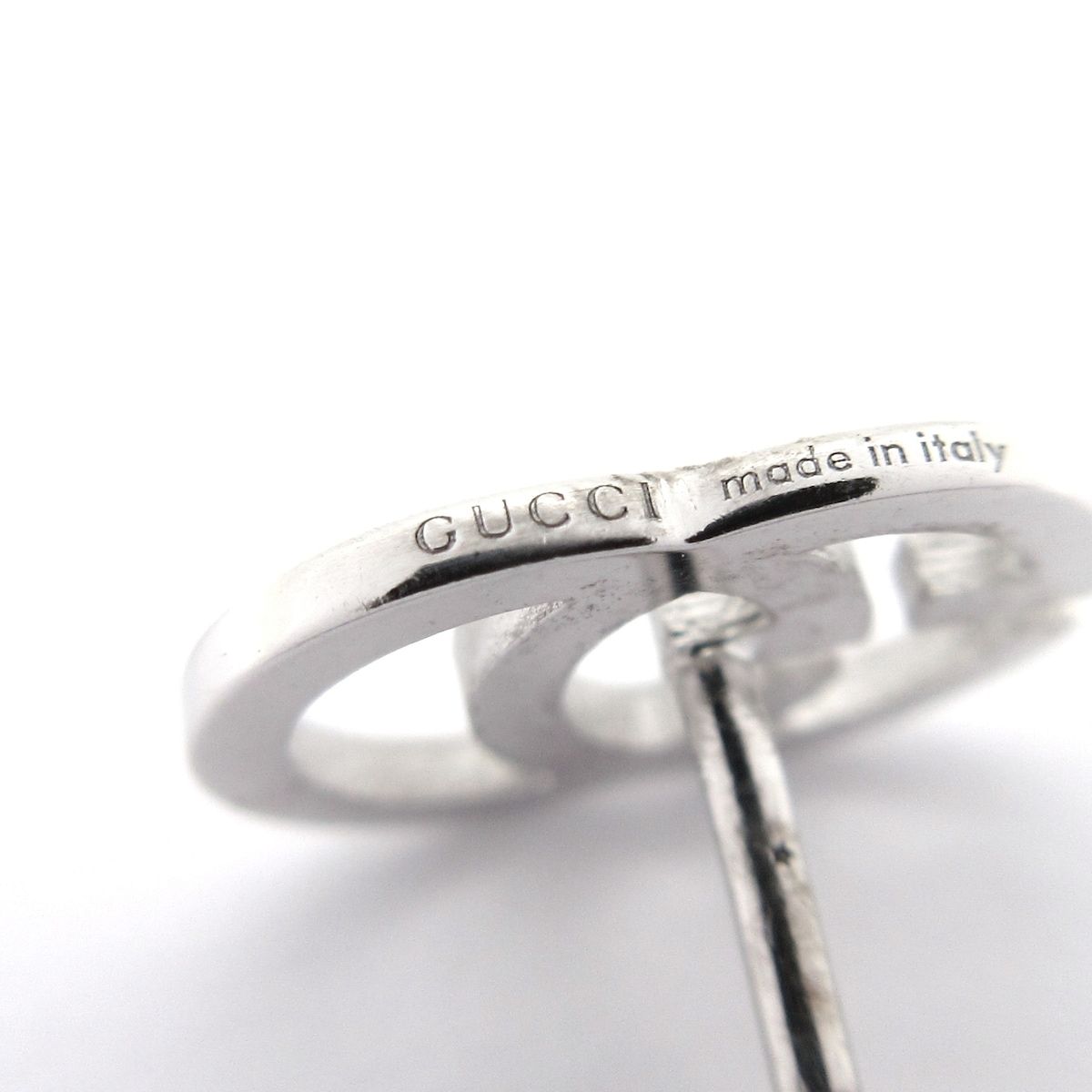 Gucci Earrings Double 18k White Gold — view 5