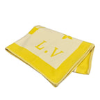 Louis Vuitton Yellow Ivory Balloon Wool Silk Shoulder