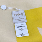 Louis Vuitton Yellow Ivory Balloon Wool Silk Shoulder — view 3
