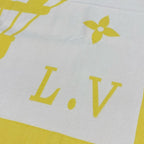 Louis Vuitton Yellow Ivory Balloon Wool Silk Shoulder — view 5