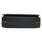 Chanel Business Bag Black Gold Flap Pocket Turnlock — view 5