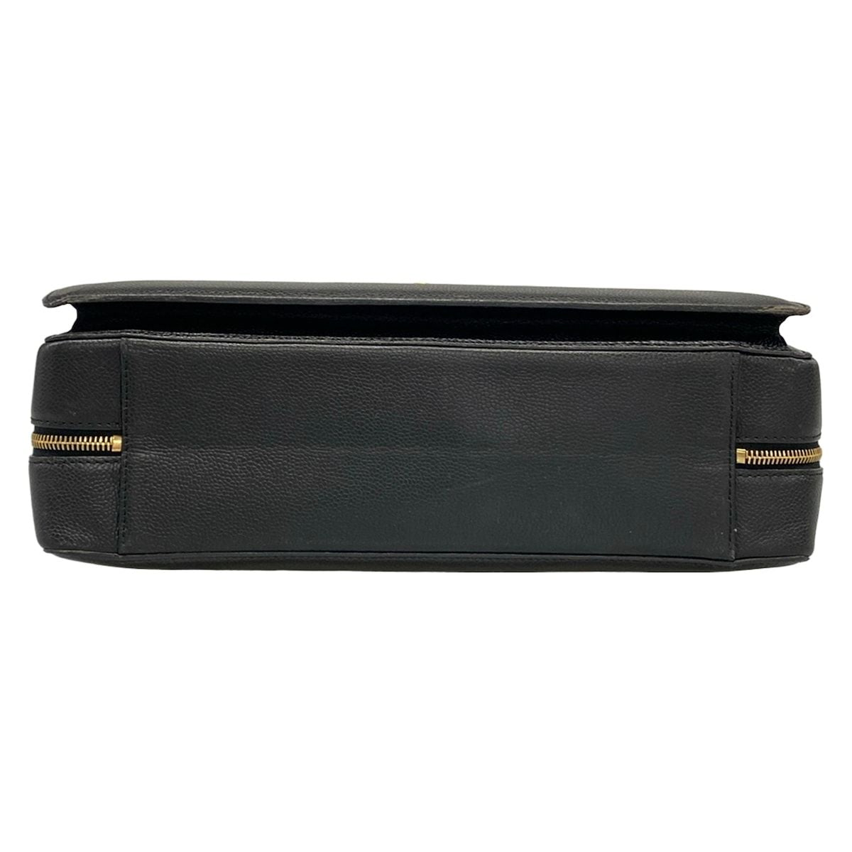 Chanel Business Bag Black Gold Flap Pocket Turnlock — view 5