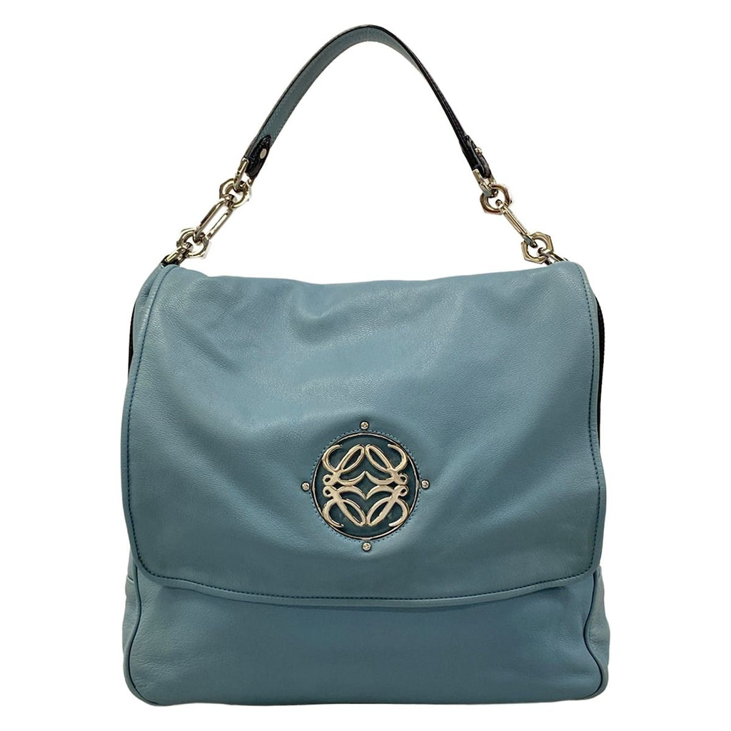 Loewe Handbag Maia Light Blue Leather