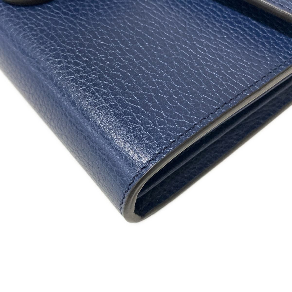 Gucci Wallet Dionysus Dark Navy Silver Chain with Removable Strap Leather — view 7