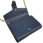 Gucci Wallet Dionysus Dark Navy Silver Chain with Removable Strap Leather — view 3