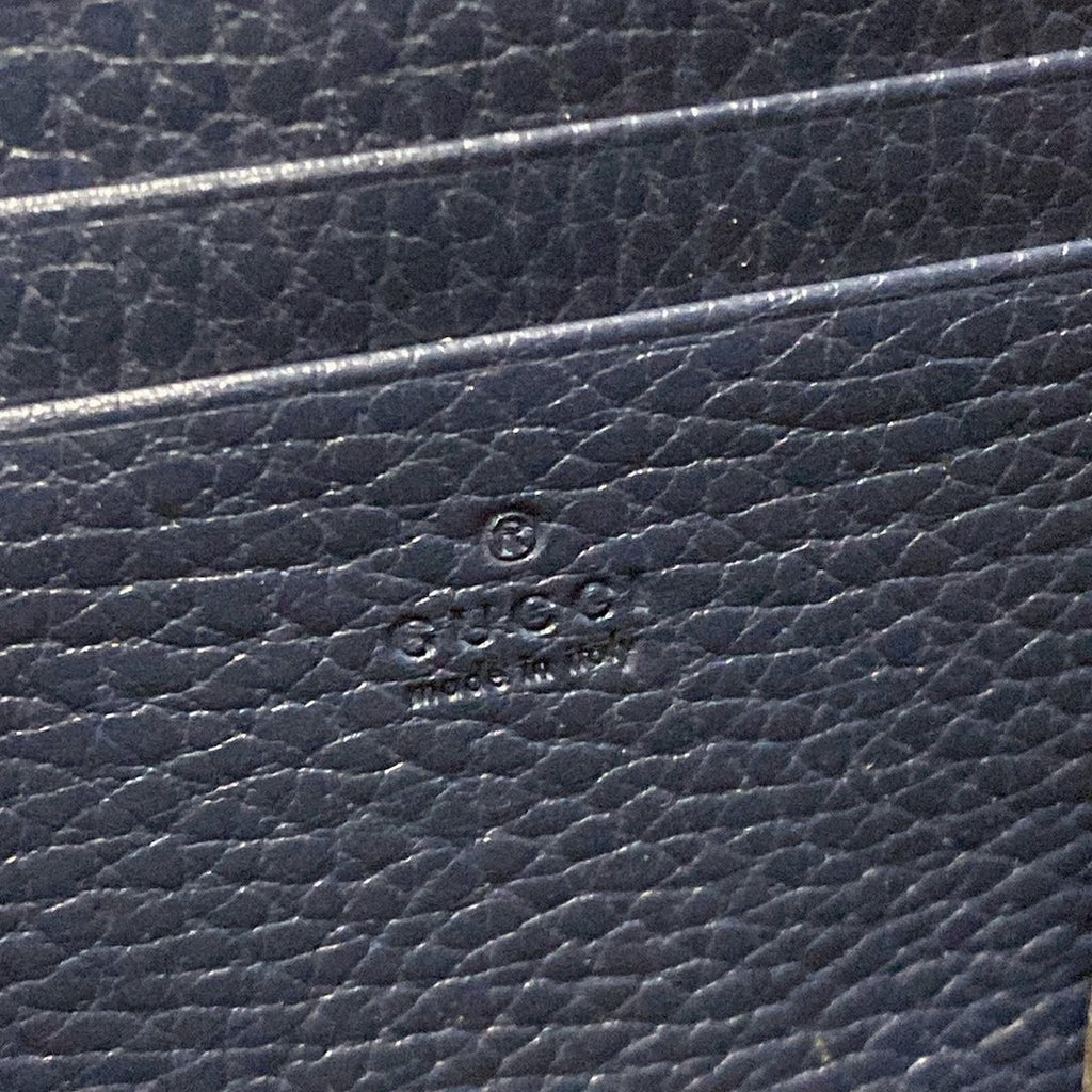 Gucci Wallet Dionysus Dark Navy Silver Chain with Removable Strap Leather — view 6