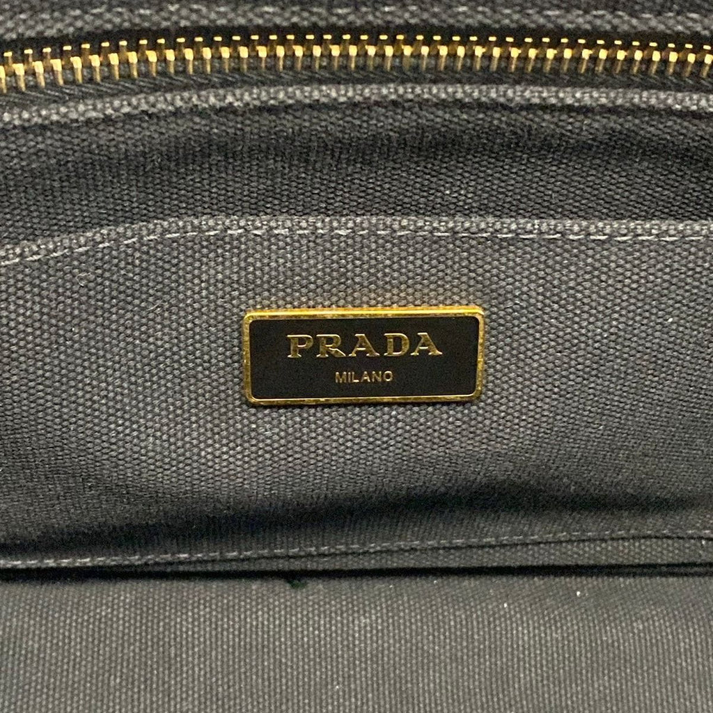 Prada Tote Canapa Black — view 8
