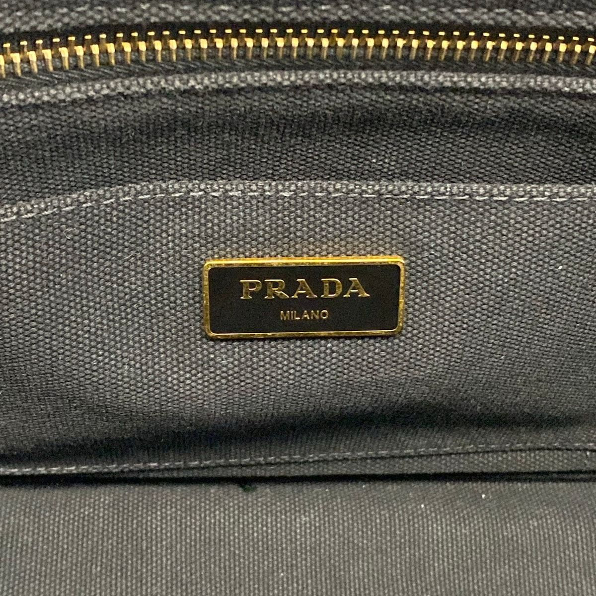 Prada Tote Canapa Black — view 8