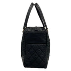 Chanel Tote Paris New York Line Black Silver Leather — view 4
