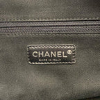 Chanel Tote Paris New York Line Black Silver Leather — view 9