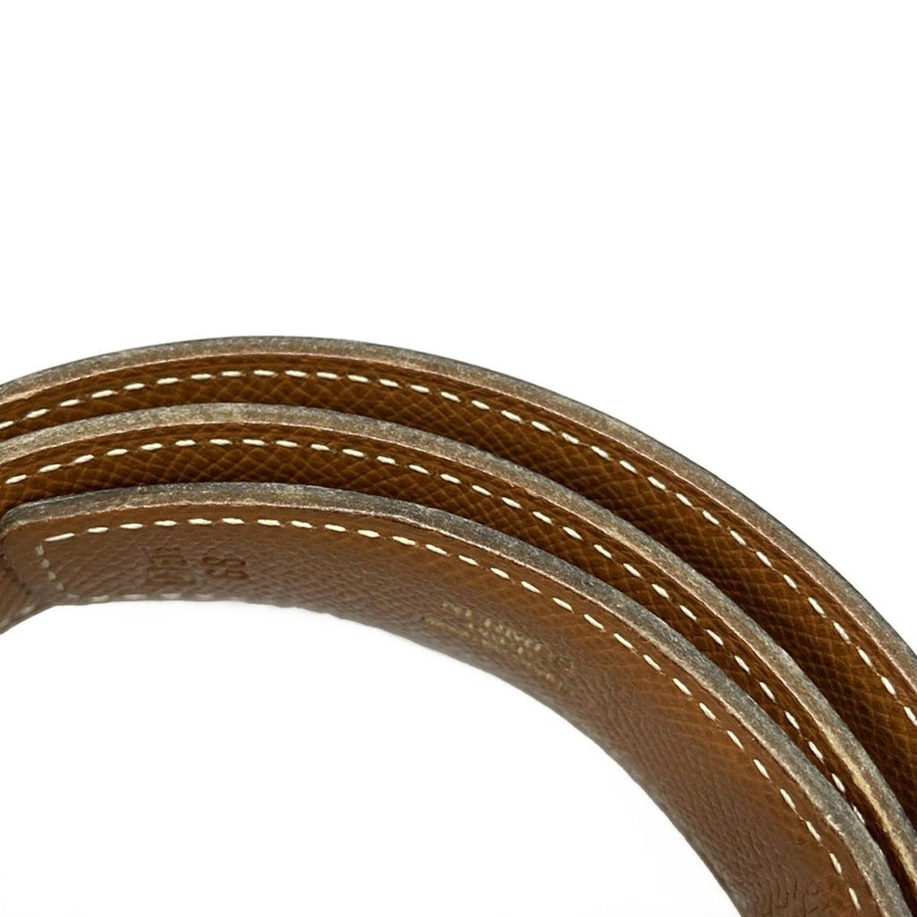 Hermes Belt 68 Black Gold Reversible Leather — view 6