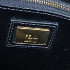 Fendi Handbag Mini Peekaboo Brown Black with Defender Leather — view 9