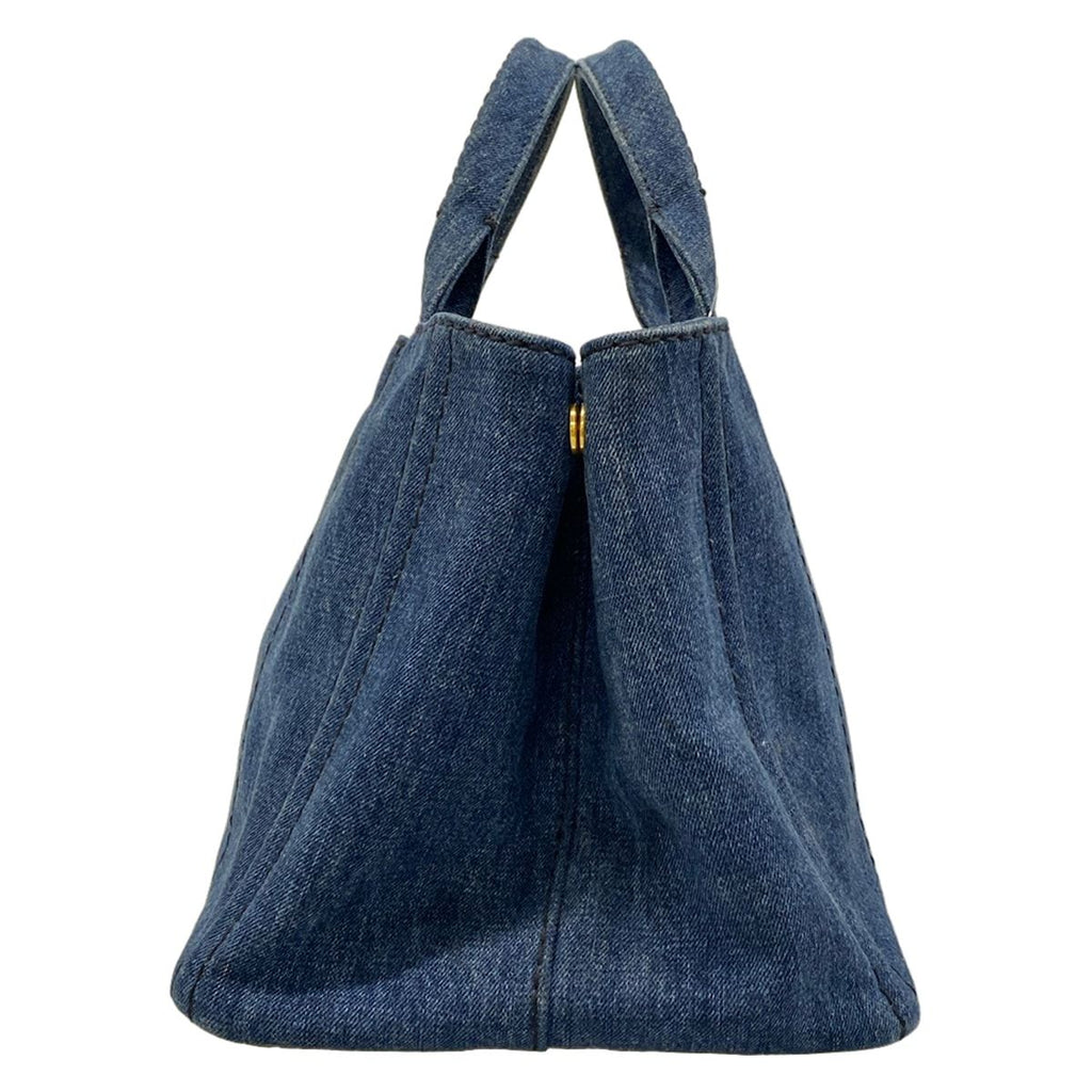 Prada Tote Canapa Blue — view 4