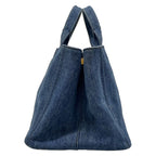 Prada Tote Canapa Blue — view 4