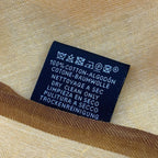 Hermes Shawl Naoshima Orange Brown White Organic Pima Cotton Scarf — view 3
